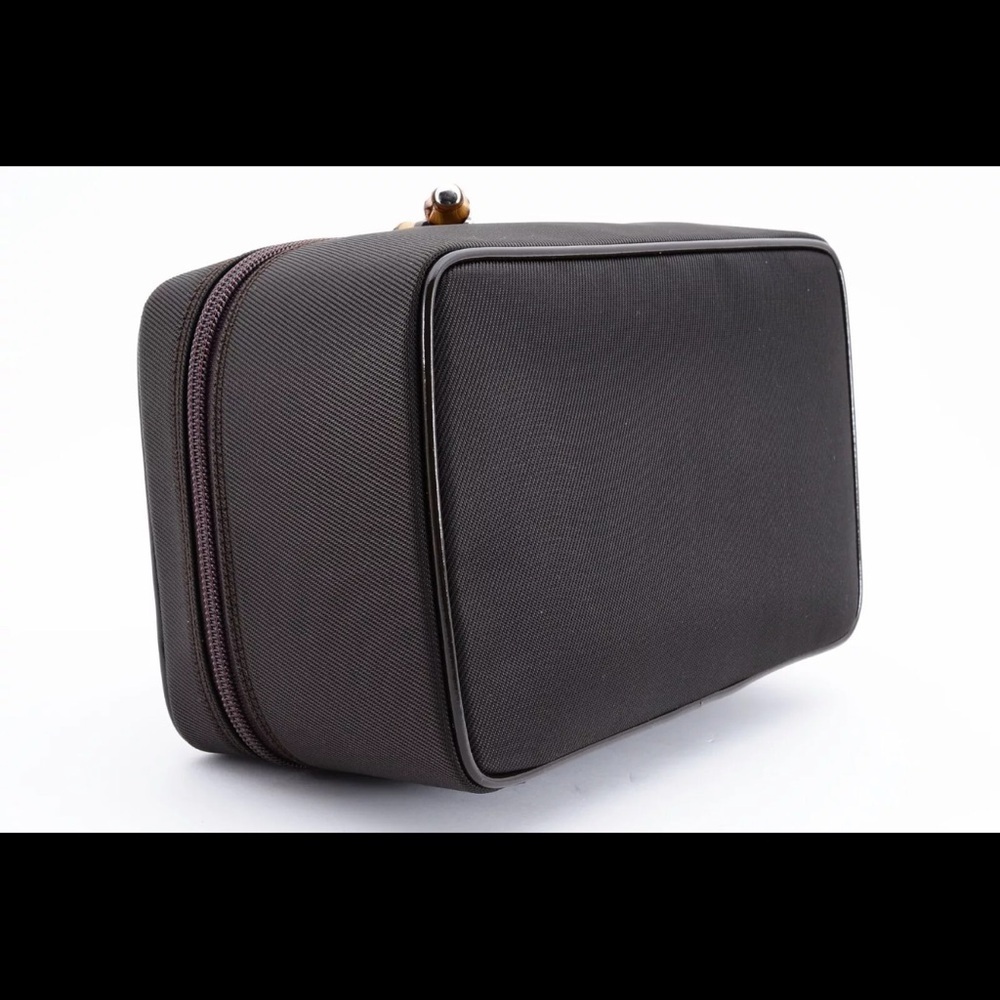 Gucci Bamboo Nylon and Leather Vanity Bag - Picture 6 of 14